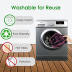 BeeGreen Burgundy Reusable Grocery Bags with Zipper Storage Pouch 10 Packs Wine Red Reusable Shopping Bags Bulk Foldable-Machine Washable