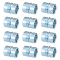 12 Pack 1 Inch Shelf Pole Connectors, 16-Tooth Coarse Thread Design for a Secure and Stable Wire Shelving Unit, Closet Rack Extension, and DIY Storage Solutions
