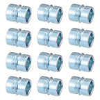12 Pack 1 Inch Shelf Pole Connectors, 16-Tooth Coarse Thread Design for a Secure and Stable Wire Shelving Unit, Closet Rack Extension, and DIY Storage Solutions