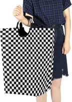 Racing Checkered Flag Laundry Basket for College Dorm,50L Collapsible Portable Laundry Hamper Storage Basket for Toys Clothes Organizer