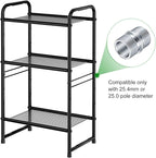 4 Pcs Coarse Thread Connectors 1 Inch/25.4mm Diameter Metal Rack Connector Wire Shelf Connectors Wire Rack Shelve Unit Pole Connector for Metal Poles (ID: 16mm,OD: 23mm)