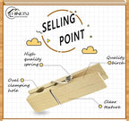 30pcs Large Wooden Clothespins, Sturdy and Heavy Duty Clothes Pins for Hanging, Outdoor, Crafts