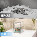 3P Laundry Container and Dryer Sheet Holder Set, Laundry Room Organization and Storage, Dishwasher Pods Holder, Clear Dispenser and Box Set