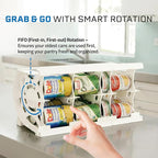 Shelf Reliance Cansolidator Cupboard - 1-Pack Can Organizer for Pantry, Stackable Soda Can Storage for Kitchen, Holds 20 Cans of Food or Soda