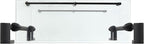 Double Wall Glass Shelf with Pre-Installed Rail - Rubbed Bronze - Oval Series - 5 Year Warrantee