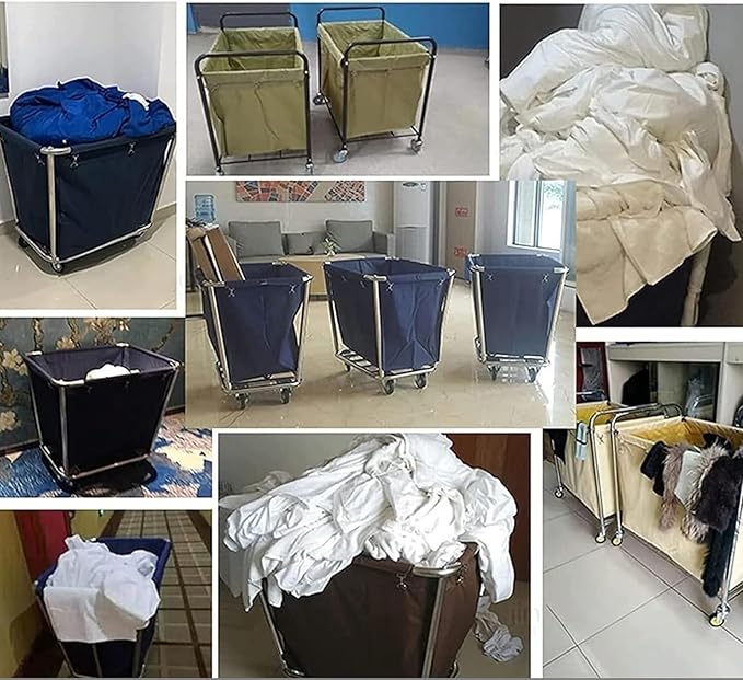 Commercial Laundry Cart Replacement Liner Bag, Detachable Storage Bag, Thickened Oxford Cloth for Trolley Use