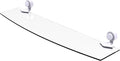 Allied Brass 433/24 Venus Collection 24 Inch Glass Shelf, Matte White