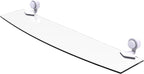 Allied Brass 433/24 Venus Collection 24 Inch Glass Shelf, Matte White