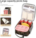 Lunch box Lunch bag for men women Insulated Lunchbox Lunch bags for Work Picnic Travel (Green camo)