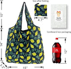 Reusable Grocery Bags, 4 Pack Foldable Shopping Tote Bags, Lightweight & Durable Eco Friendly Washable Totes for Groceries, Travel & Everyday Use
