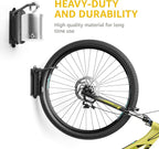 monTEK Swivel Bike Wall Mount – 4 Pack Garage Bike Hanger & Space-Saving Vertical Bike Rack for Garage & Apartment, Sturdy Bike Storage Hook Holds 66 lbs, Easy Installation & Scratch-Proof Design