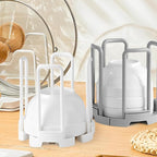 Zoyiancy 2Pcs Adjustable Bowl Rack, Plate Storage Rack, Dinner Plates Organizer, Dish Dryer Storage Bowl Holder for Kitchen Countertop Cabinet Shelf
