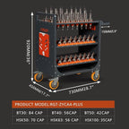 CNC Tool Organizers Service Carts, Large Capacity CNC Tool Holder Storage Cart, CNC Trolley is Suitable for Warehouses Mechanic Factory Garage