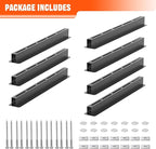 TORACK Garage Ceiling Bin Storage Rack, Adjustable Heavy Duty Overhead Tote Storage Rails(for 6 Bins, Bins are not included)