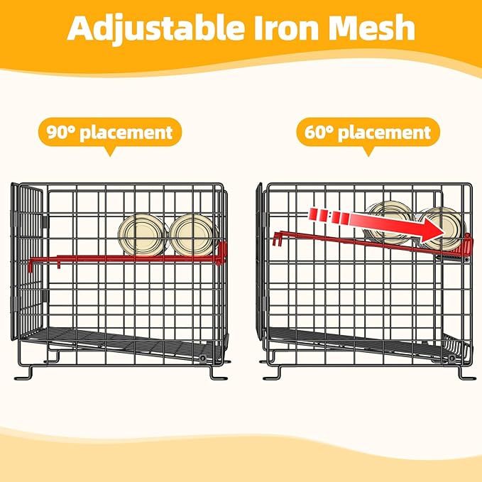 2-Pack Stackable Rack Organizer, Storage for Kitchen Pantry Cabinet, Holders for Food, Multifunctional Dispenser for Snacks Soda