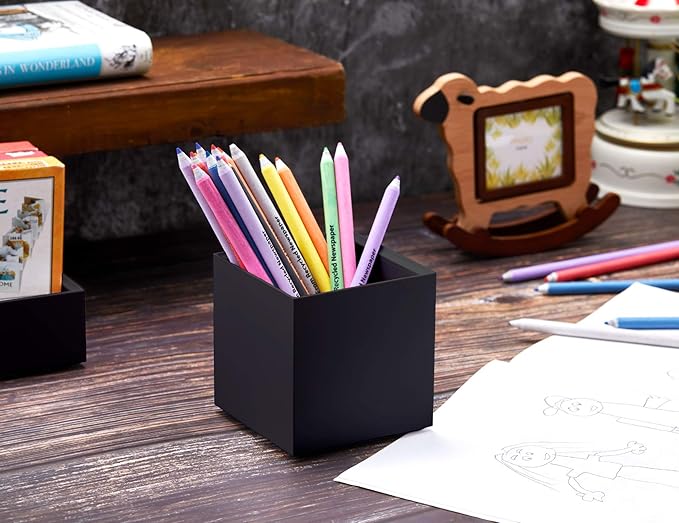 Bostitch Office Konnect Pencil Cup Desk Organizer, Pen Cup, Black (Pack of 12)