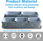 Drawer Organizer Compatible with Alex-8 Piece Modular Felt Different Size Drawer Organizers Set