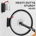 Hromee Bike Rack Wall Mount, Swivel Bike Storage Rack for Garage, Space-Saving Vertical Bike Holder 4 Pack