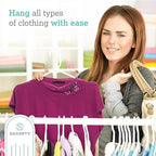 Sharpty Plastic Hangers Clothes Hangers for Clothing, Closet, Coats & Shirts - Durable & Space Saving - for Everyday Standard Use, Room Essentials & Basics - 20 Pack - White