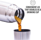 Best Stainless Steel Coffee Thermo, BPA Free, New Triple Wall Insulated, Hot & Cold for Hours. (34 OZ/1000ML)