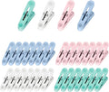 32Pcs Colored Clothes Pins Plastic Clothes Pins Laundry Clips,Package Clips