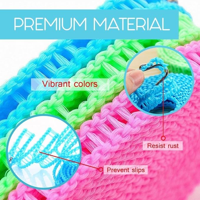 Clotheslines 3Pack Blue Pink Green 1.64ft Length Clothes Drying Rope Portable Windproof 5m Clothesline for Camping Travel Indoor Outdoor Laundry Clothes Line