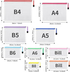 EOOUT 20pcs Mesh Zipper Pouch, Waterproof Zipper Bags, 8 Sizes Plastic Travel Pouch, 10 Colors, Multipurpose for Board Game, Travel Storage, School Supplies, Office Appliances, Home Organize