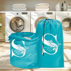 Sylfairy 2 Pack Extra Large Travel Laundry Bag, Dirty Clothes Organizer with Drawstring,Heavy Duty Travel Laundry Bags