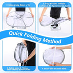 3Pack Sweater Drying Rack Flat Mesh Foldable, 3 Tier Folding Clothes Mesh Dryer Flat with Fixing Band, Large Hanging Collapsible Drying Racks for Laundry Indoor T-Shirt Swimsuit Sweater Underwear