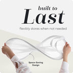 Handy Laundry Collapsible Mesh Pop Up Laundry Hamper 2-Pack, Wide Opening, Side Pocket, Space-Saving Foldable Basket for Clothes, Travel, Dorm, Kids Room, Breathable & Durable (White)