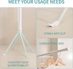 JOOM 4 Legs Clothes Drying Rack, Garment Rack Portable and Foldable Space Saving Laundry Drying Rack - Drying Rack Clothing 4rods16 Clips,Floor Folding Balcony Bedroom Household