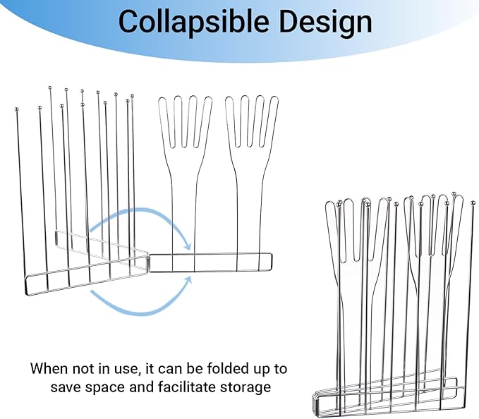 Bottle Drying Rack,Kitchen Glove Holder, Stainless Steel Gloves Drying Rack,Baby Bottle Dryer Rack,Plastic Bag Drying Rack,Rubber Glove Drying Rack for Dishwashing