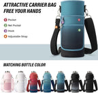 National Parks Water Bottle – 40 oz Insulated Stainless Steel Bottle with 63 Hand-Drawn Park Stickers, Carrier Bag, Strap & Gift Box – BPA-Free – Ideal for Hiking, Camping & Travel