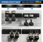 14Pack Garage Tool Organizer Wall Mount, 49.5'' Rails with 11 Adjustable Hooks, Heavy Duty Garage Storage & Organization Kit, Space-Saving Garage Wall Hook Rack for Shed Garden Yard Tool, Up to 520lbs