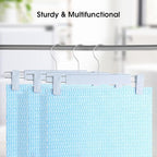 Clothes Pants Hangers, Space-Saving Skirt Holders with 360 ° Swivel Hooks, Adjustable Clips, Trouser Hangers, Clothes Coat Garment Jeans Hangers (30 Pack, Blue)