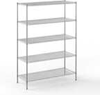 24" Deep x 60" Wide x 86" Height Wire Shelving Kit | 5-Tier | NSF Commercial Storage Rack Unit