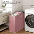 SOLEDI 180L 3-Section Laundry Hamper with Lid, Extra Large Dirty Clothes Basket with Sturdy Handles for Laundry Room & Bedroom - Durable Organizer for Sorting Laundry
