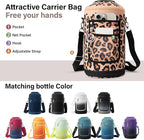 1 Gallon Water Bottle Insulated | Thickened Stainless Steel Vacuum Metal Water Jug | Portable Sports Large for Gym and Hiking with Straw, Carrier Bag, Handle Strap | BPA-Free 128 oz