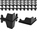 Post Inserts Connectors - PP Plastic, Injection Molded, Sturdy Support - Black, 20 Post Corner Connectors and 20 Post Caps, Compatible with Whalen and Costco 5 Shelf Shelving Unit