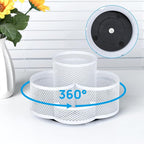 Topwey Pen Holder for Desk, Rotating Pencil Holder, Cup Holder for Desk Office, Pen Organizer (Pure White)
