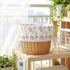 LOGOFUN Replacement Wicker Laundry Basket Liner Fabric Insert for Home Bedroom Utility Container