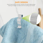 Aieve 6 Pcs Stainless Steel Towel Clips,Hand Towel Clips for Kitchen or Bathroom, Towel Holder Clips for Towel Rack,Oven Handle, Dishwasher, Stove