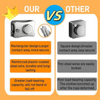 Retractable Clothesline,Heavy Duty Outdoor Clothes Drying Laundry Line Wall Mounted Stainless Steel Line-16.7 Feets(Gray)