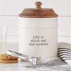Mud Pie Circa Cookie Jars (Life is Short)