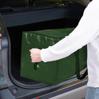 TICONN 2 Pack Extra Large Moving Bags Heavy Duty with Zippers & Carrying Handles, Durable Storage Bags Moving Boxes for Closet Organizers and Storage (2 Pack, Olive)