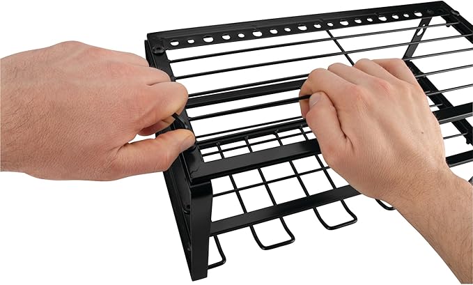 Performance Tool W7701 Power Tool Organizer Wall Mount - Hand Tool Storage Racks, Utility Racks, Drill Holder & More - 3 Tier Sturdy Iron 16" Cordless Tool Organizers