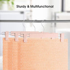 Clothes Pants Hangers, Space-Saving Skirt Holders with 360 ° Swivel Hooks, Adjustable Clips, Trouser Hangers, Clothes Coat Garment Jeans Hangers (10 Pack, Pink)