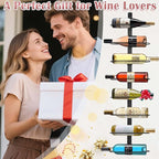 Wine Rack Wall Mounted: 8 Bottles Wine Bottle Holder Hanging Bar Liquor Storage Organizer of Cabinet Kitchen - Designed for SpaceSaver (8 Bottles)
