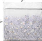 Muchfun 2Pcs Durable Diamond Mesh Laundry Bags for Delicates 24 x 24 Inches (2 XX-Large)