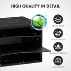 SUPEASY Wooden Desk Organizer - 3 Tier Paper File Organizer for Office, School & Home, Black